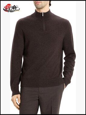 Men's Cashmere Crew Neck Sweater Long Sleeve Pullover